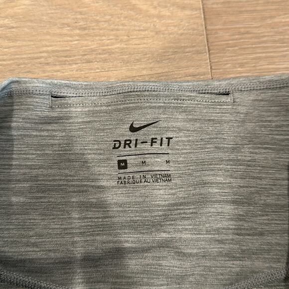 NIKE Heathered Gray One Dri-Fit Workout Running Active Legging Bottoms Size M - Picture 8 of 13